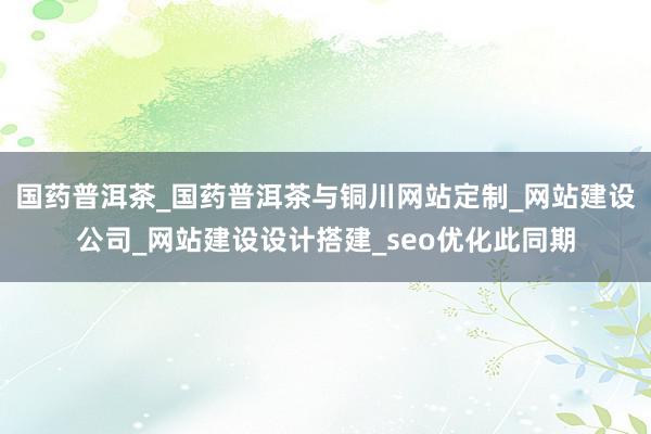 国药普洱茶_国药普洱茶与铜川网站定制_网站建设公司_网站建设设计搭建_seo优化此同期